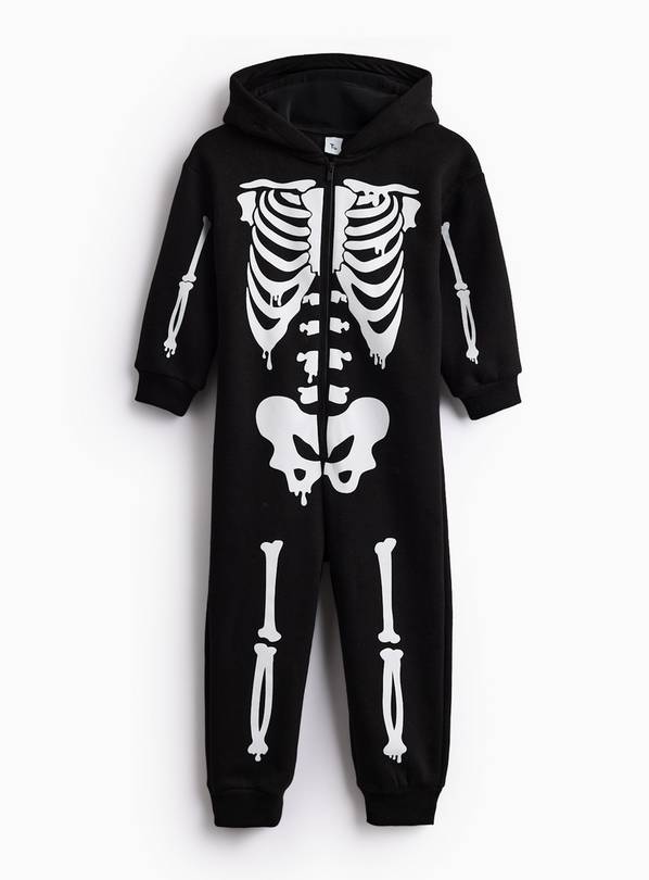 Halloween Skeleton Printed All-In-One  5-6 years
