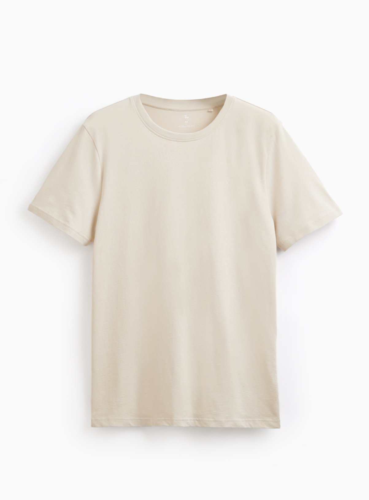 The Pure Cotton Tee - Stone M - Image 3 thumbnail