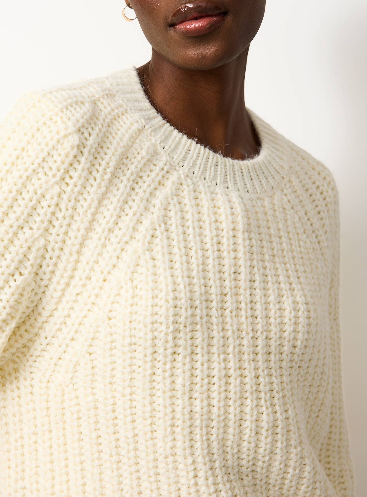 Cream Fisherman Cable Knit Jumper 8 - Image 3