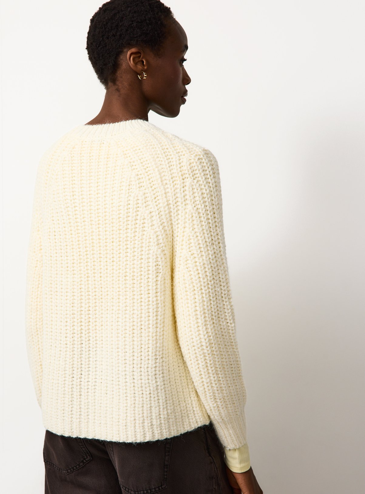 Cream Fisherman Cable Knit Jumper 8 - Image 4 thumbnail