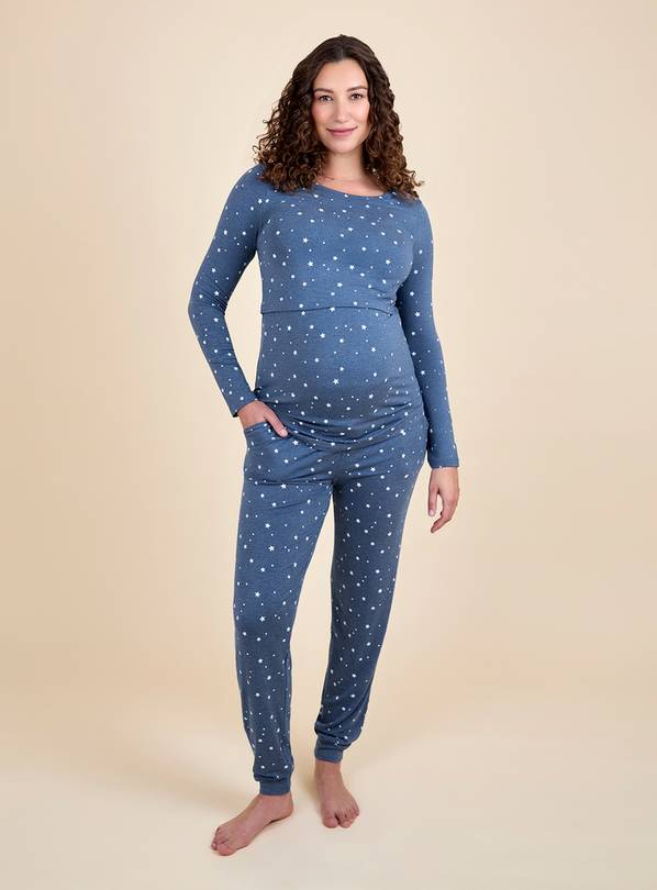 JOJO MAMAN BÉBÉ Maternity And Nursing Star Pyjama Set M