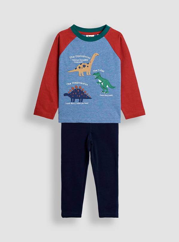 JOJO MAMAN BÉBÉ 2-Piece Dino Facts Top And Leggings Set 18-24 months