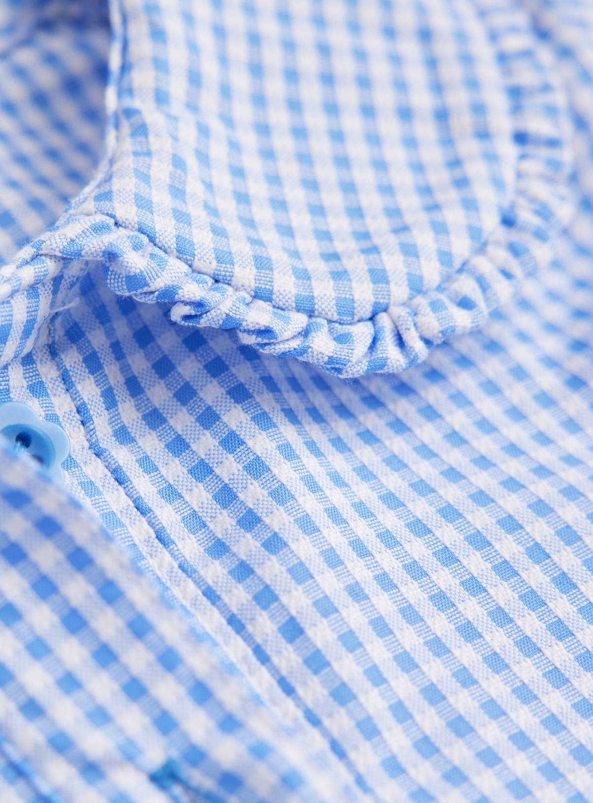 Blue Gingham School Dress 11 years - Image 2