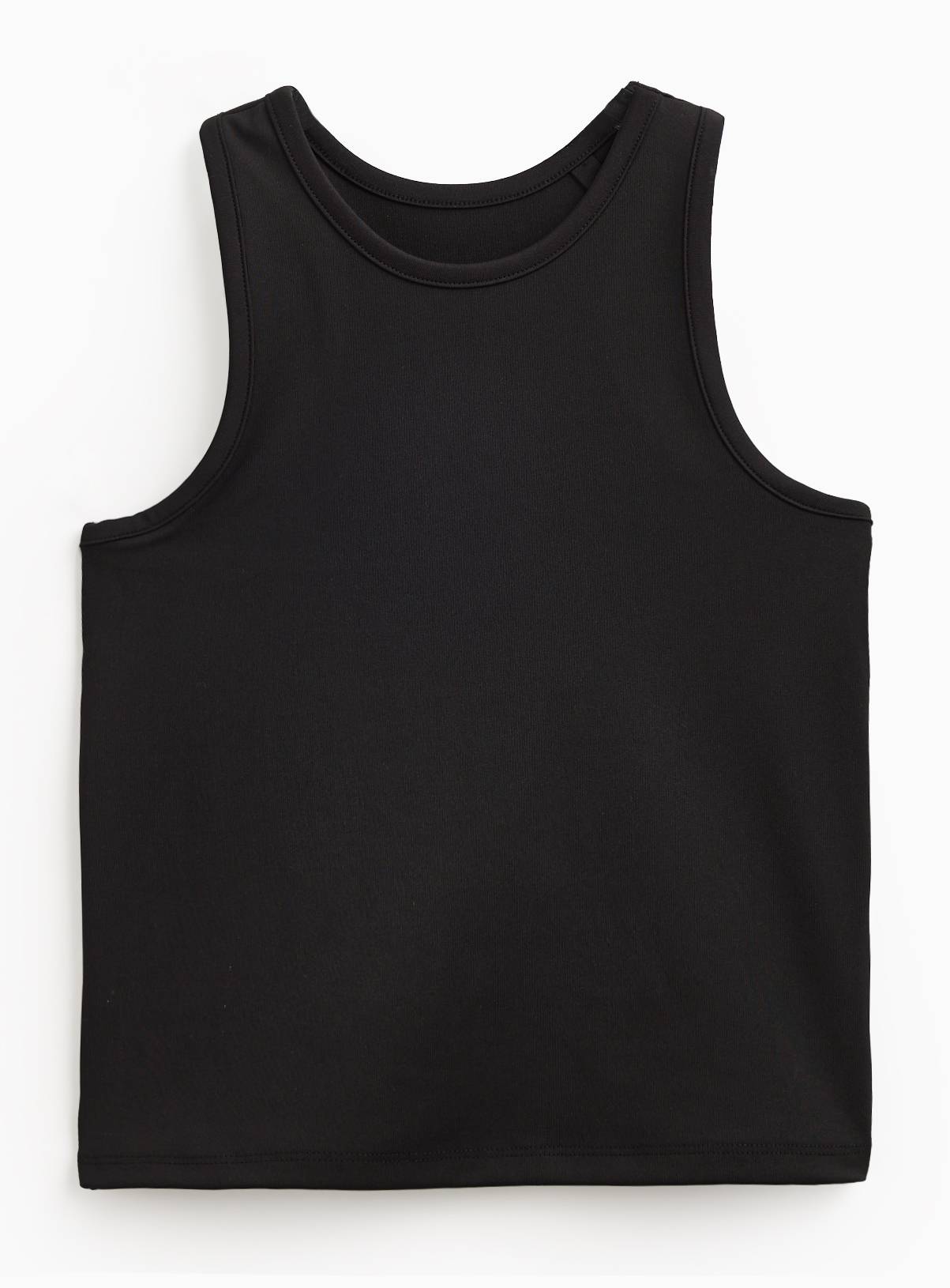 Black Polyester and Elastane Sleeveless Active Vest 4 years - Image 1