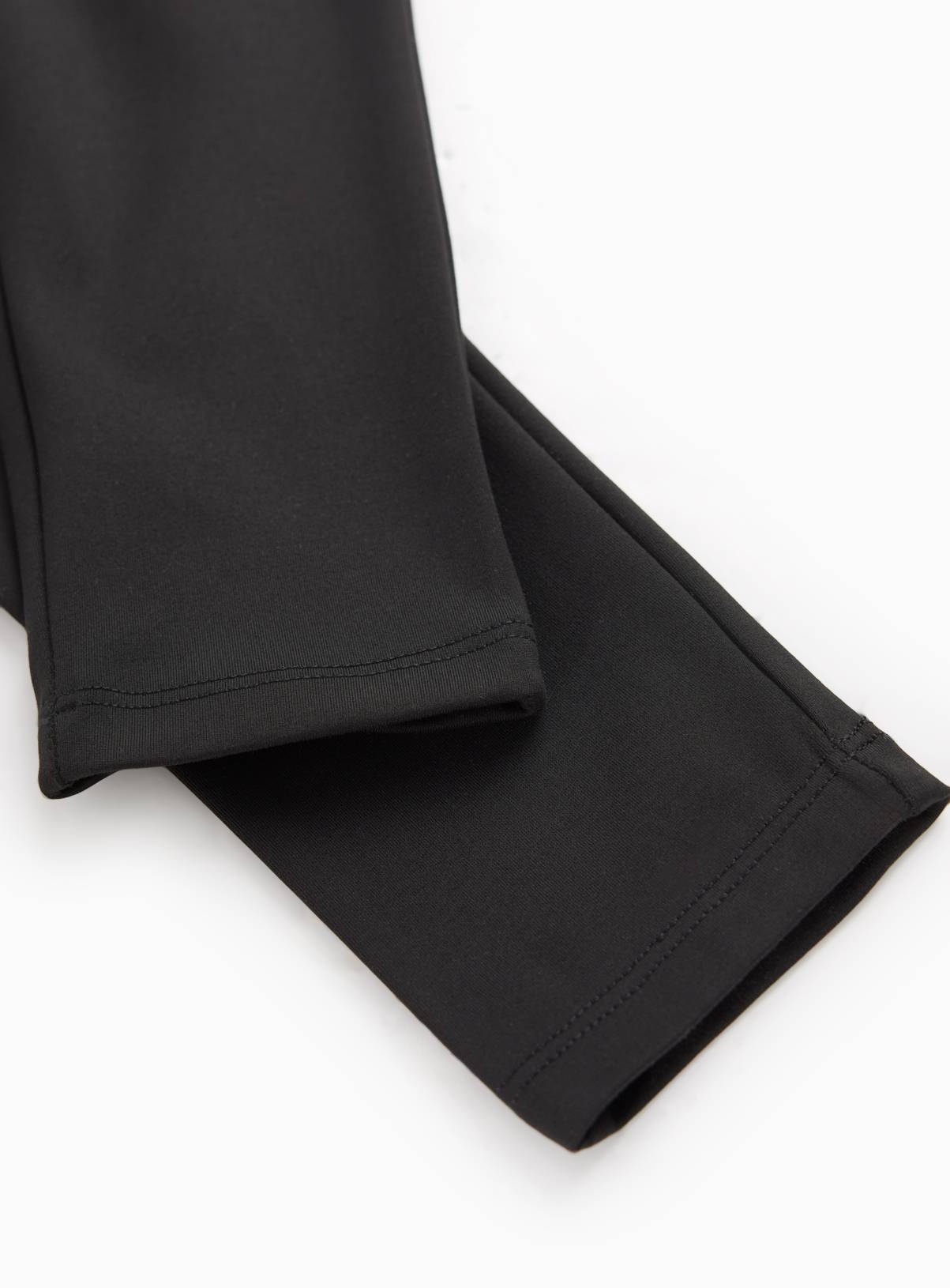 Black Polyester Blend High Waisted School Leggings 13 years - Image 4