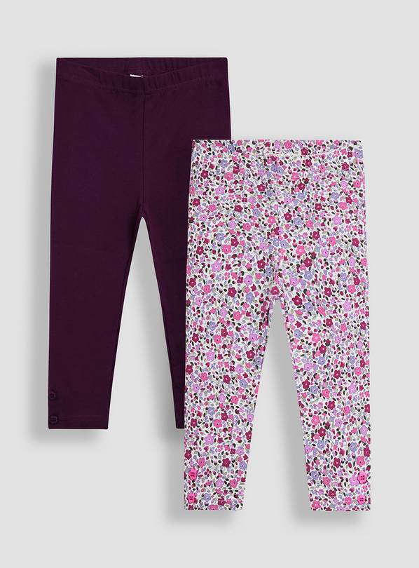 JOJO MAMAN BÉBÉ 2 Pack Ditsy Floral Leggings 18-24 months