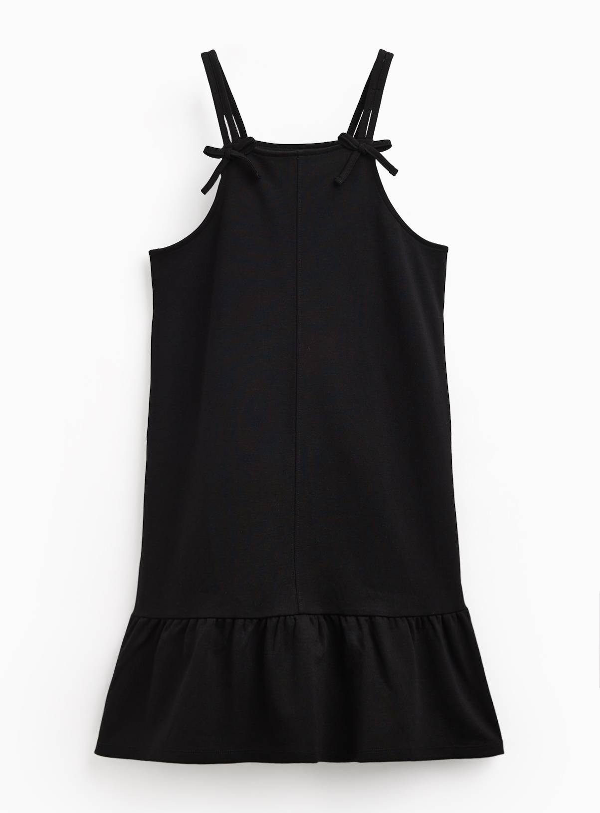 Black Polyester Viscose Elastane School Pinafore Dress 10 years - Image 1