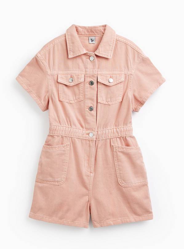 Pink Denim Playsuit 8 years