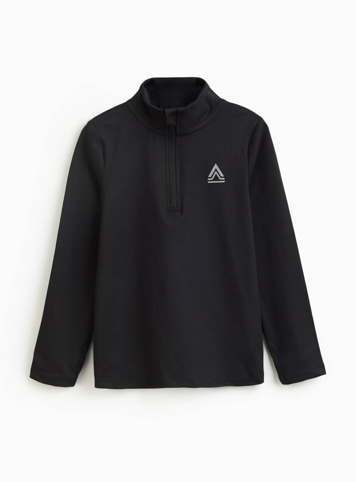 Black Polyester Half Zip Funnel Neck Active Sweatshirt 3 years - Image 3