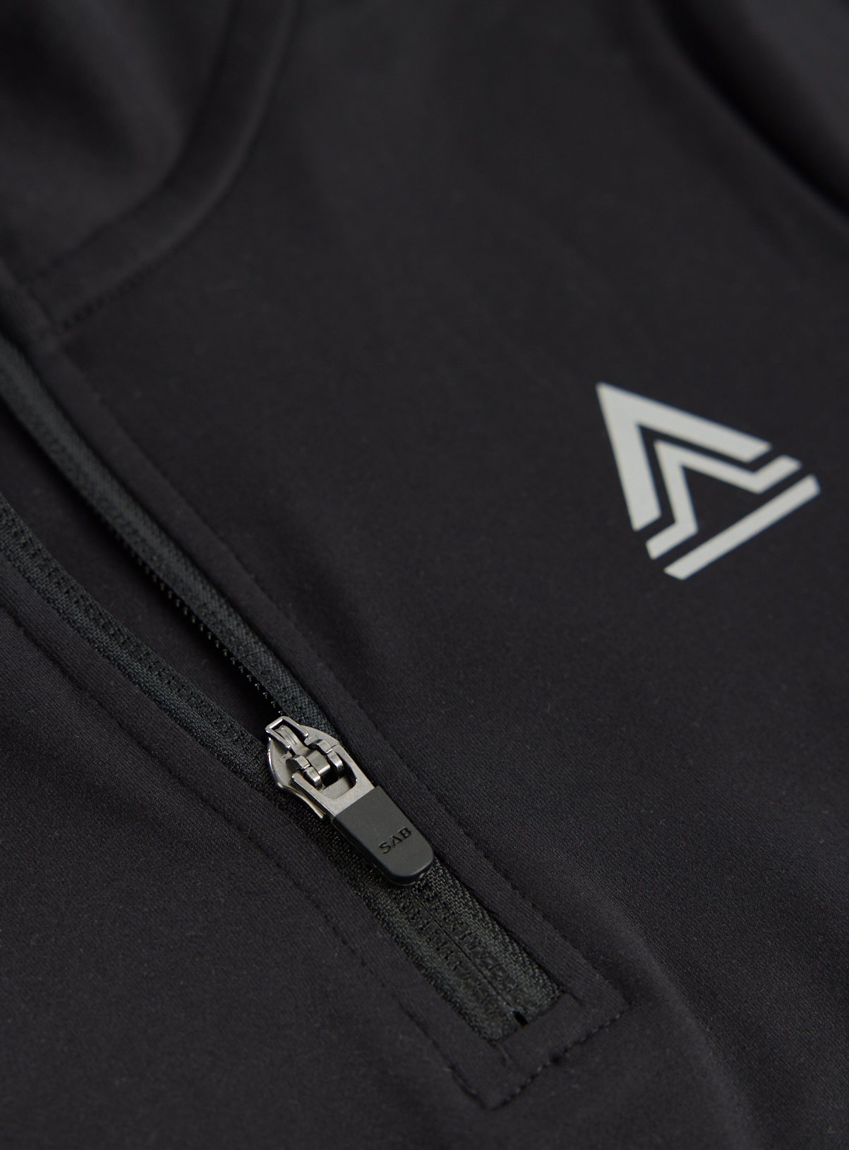 Black Polyester Half Zip Funnel Neck Active Sweatshirt 3 years - Image 4 thumbnail