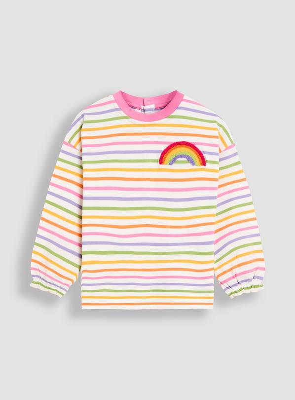 JOJO MAMAN BÉBÉ Rainbow Applique Top 18-24 months
