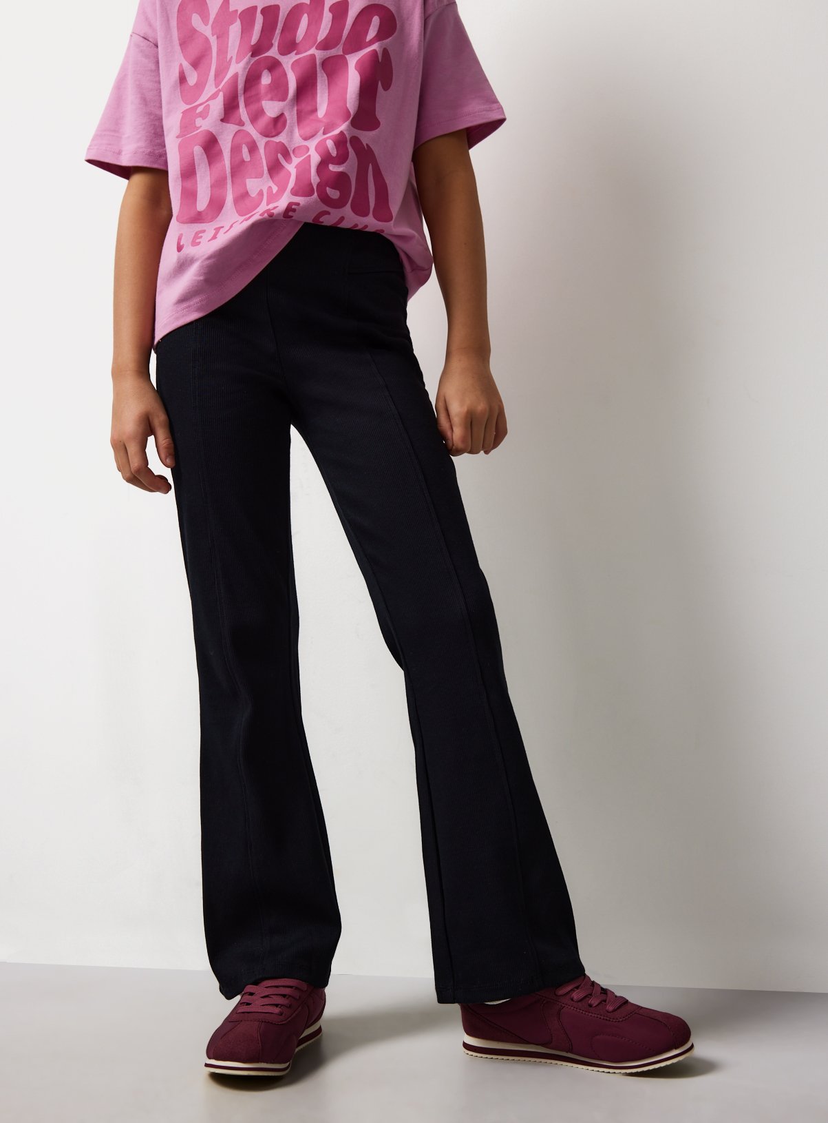 Black Panel Ribbed Flares 6 years - Image 1 thumbnail