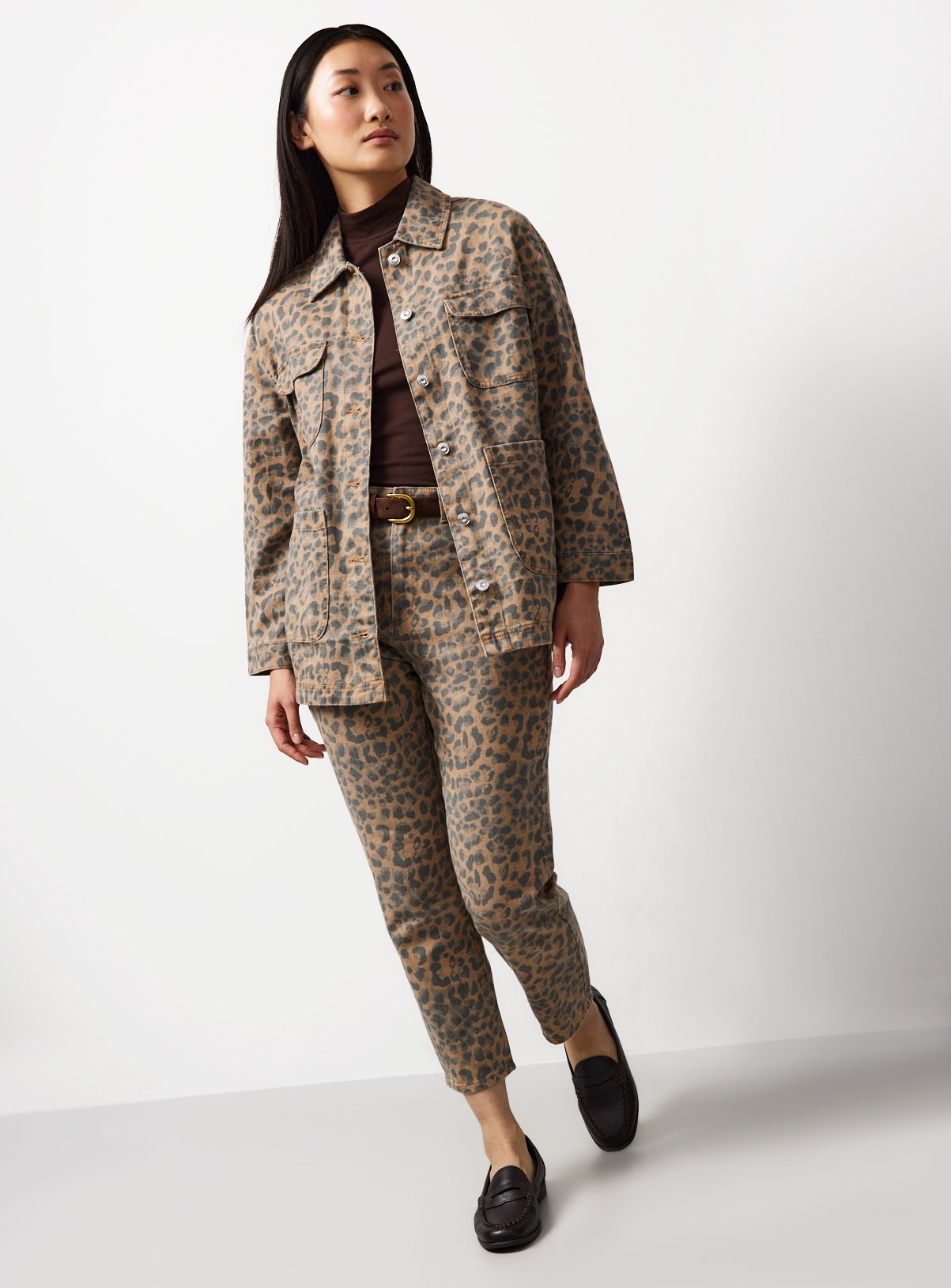 Neutral Animal Print Barn Jacket 14 - Image 2 thumbnail