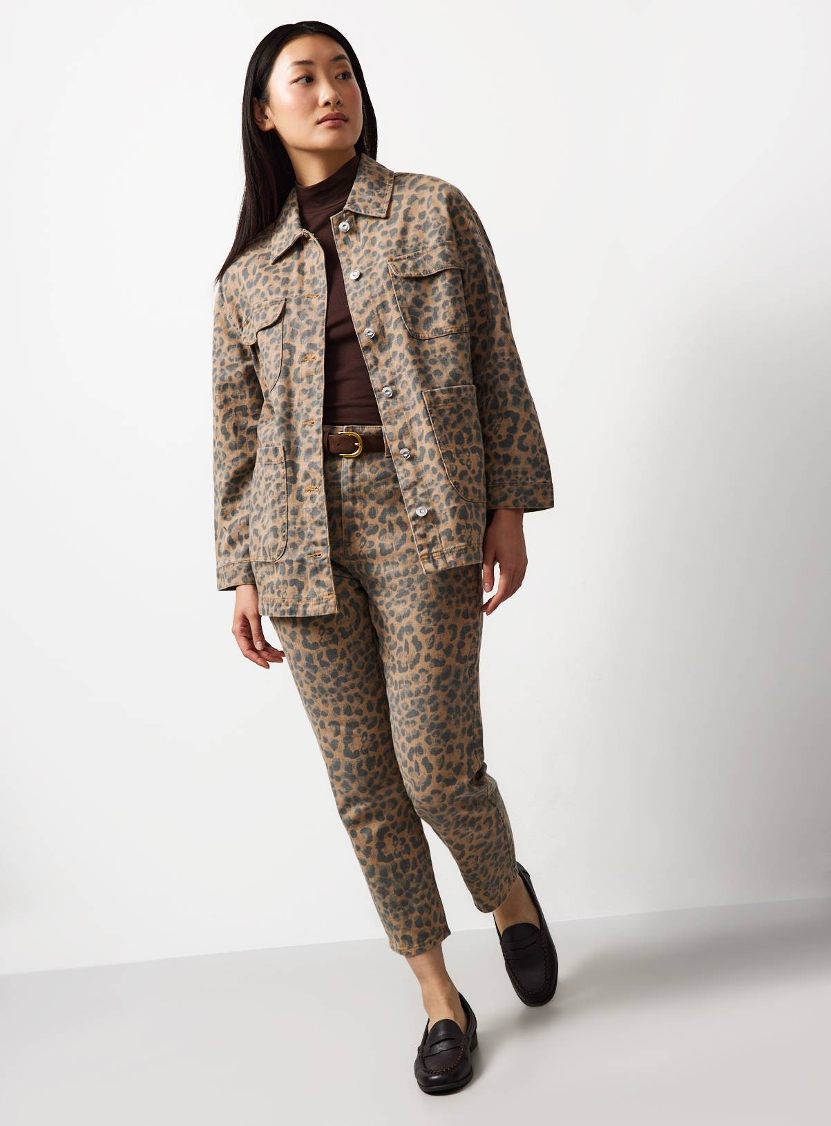 Neutral Animal Print Barn Jacket 14 - Image 2