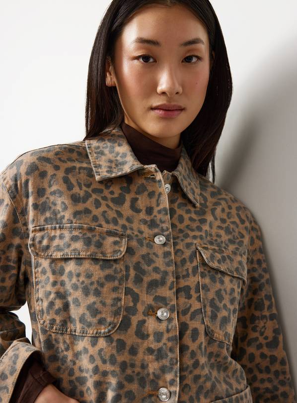Neutral Animal Print Barn Jacket 16