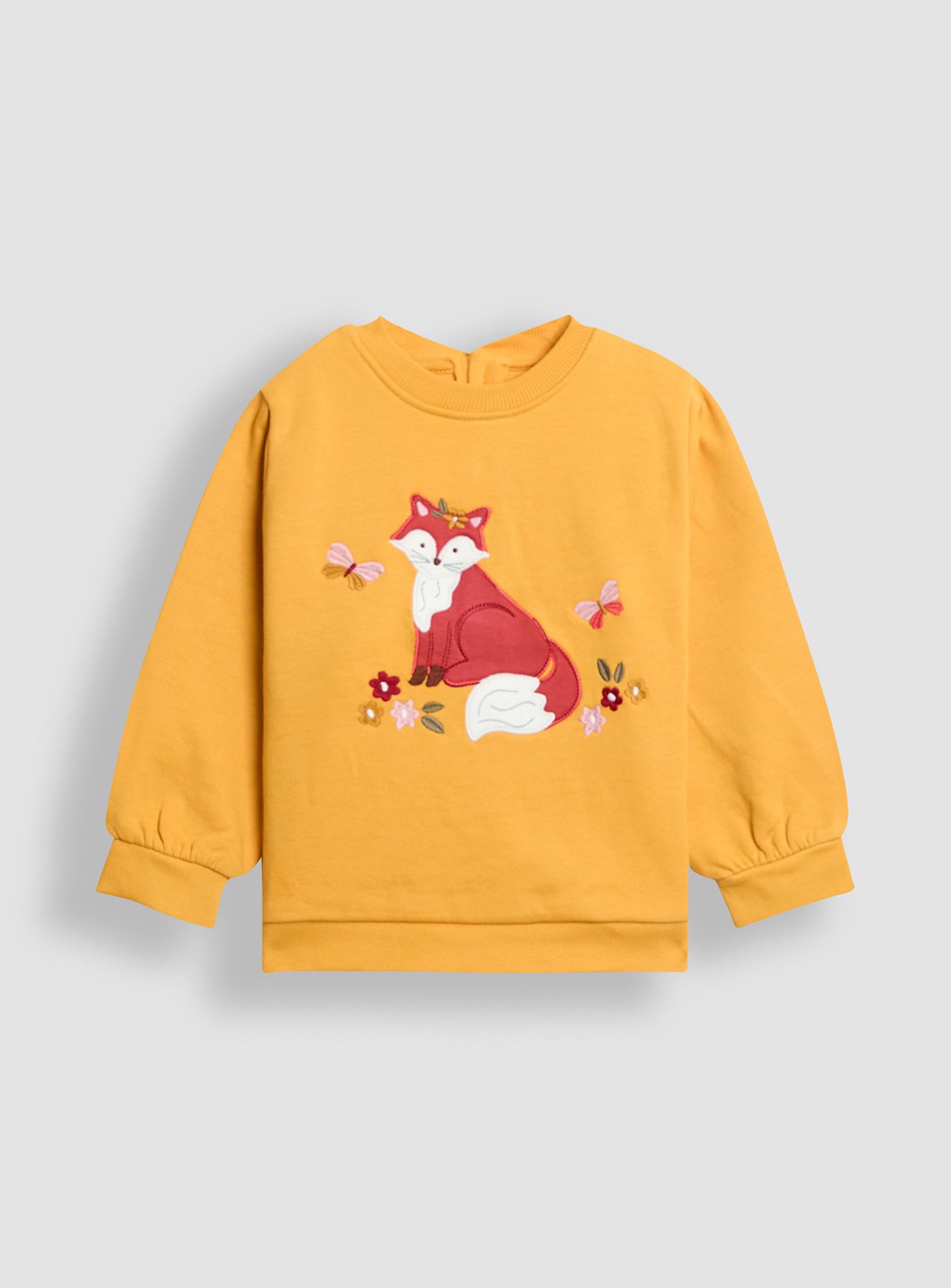 JOJO MAMAN BÉBÉ Fox And Flower Sweatshirt And Legging Set 6-12 months - Image 2 thumbnail