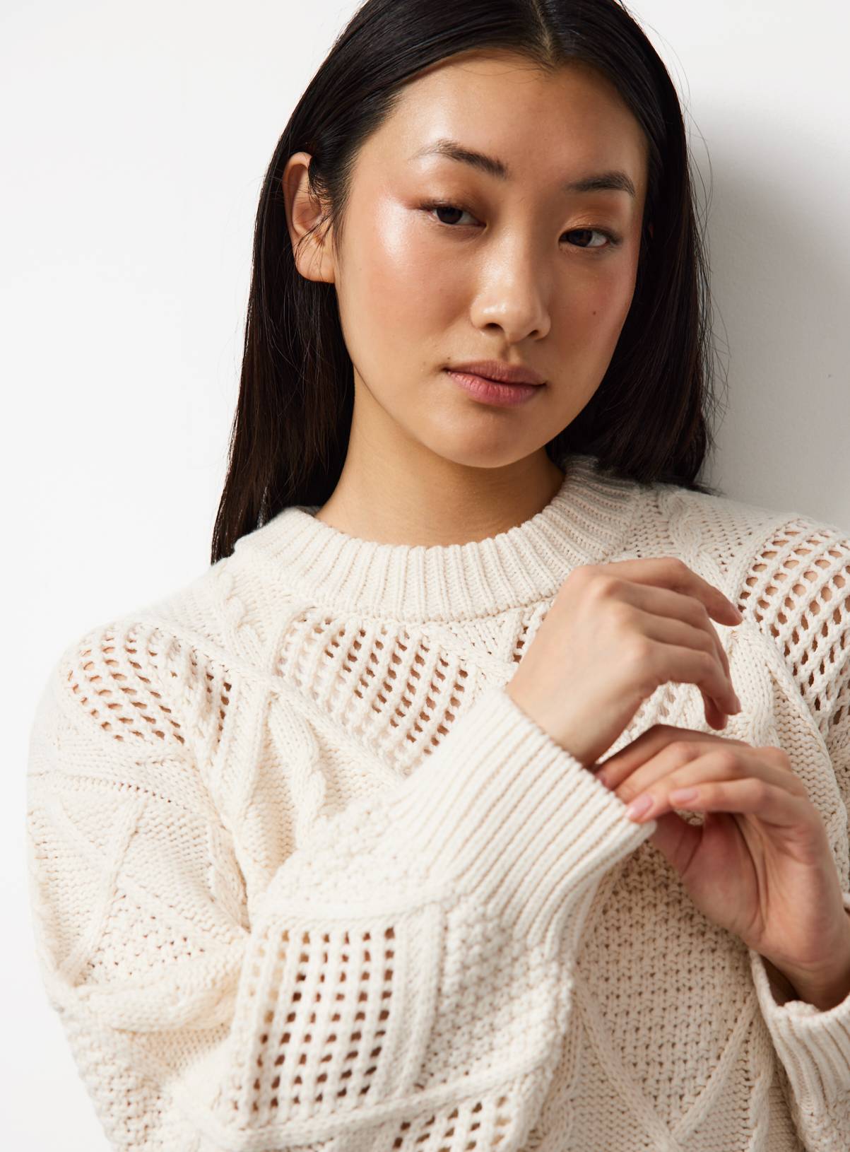 Cream Cable Knit Jumper 8 - Image 3