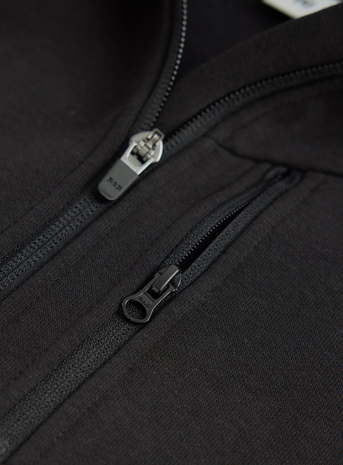 Black Zip Through Sweat Jacket 4 years - Image 3 thumbnail