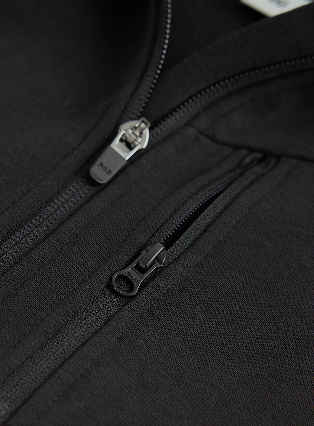 Black Zip Through Sweat Jacket 4 years - Image 3
