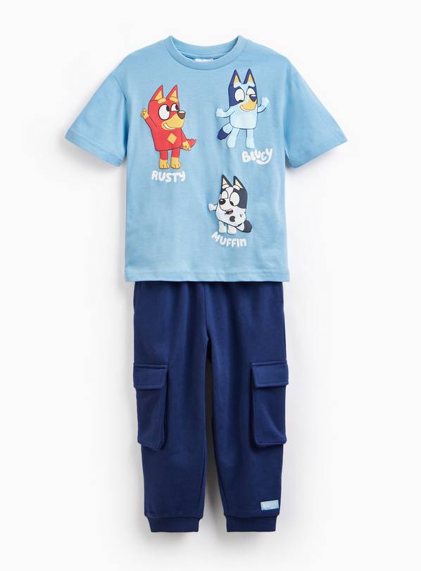 Bluey Character Print T Shirt & Jogger Set 4-5 years