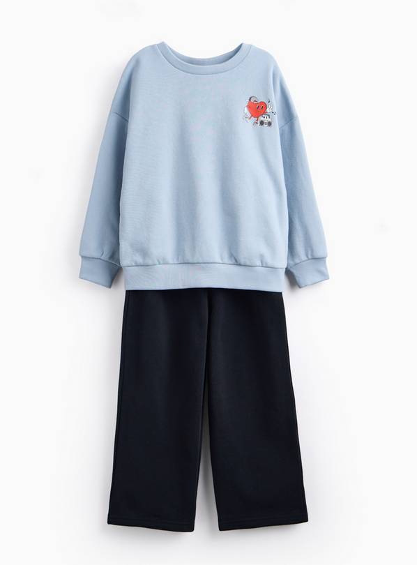 Valentine's Day Heart Skater Sweat Set 3 years