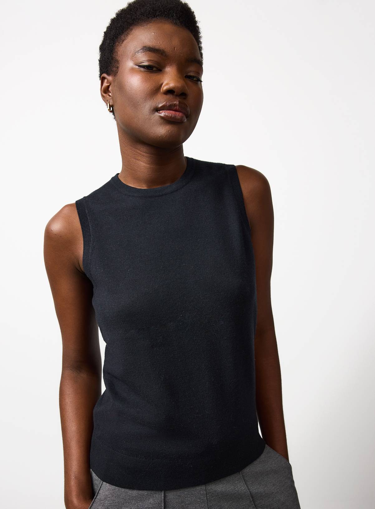 Black Soft Touch Tank Top 8 - Image 1