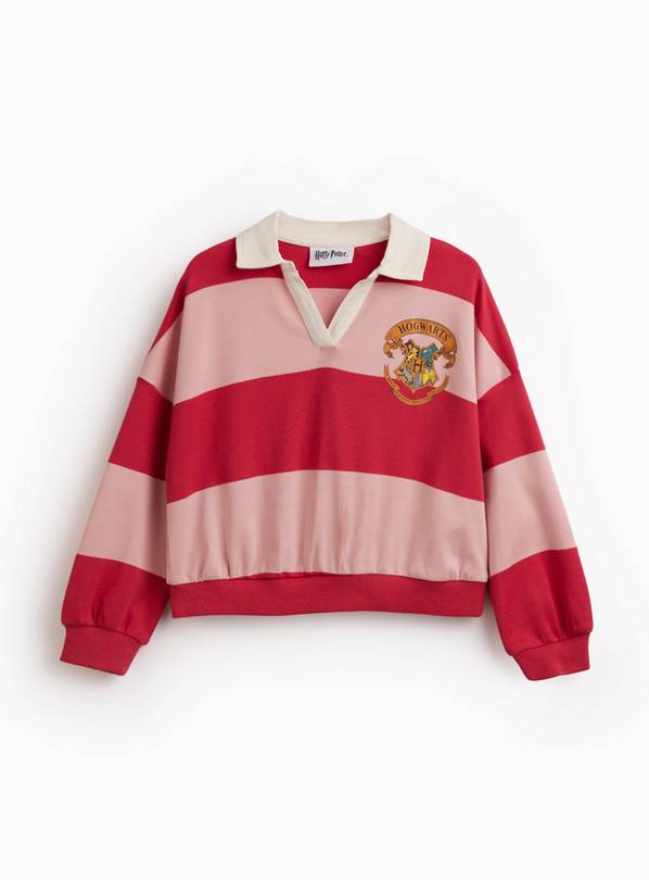Pink Striped Harry Potter Rugby Shirt 8 years