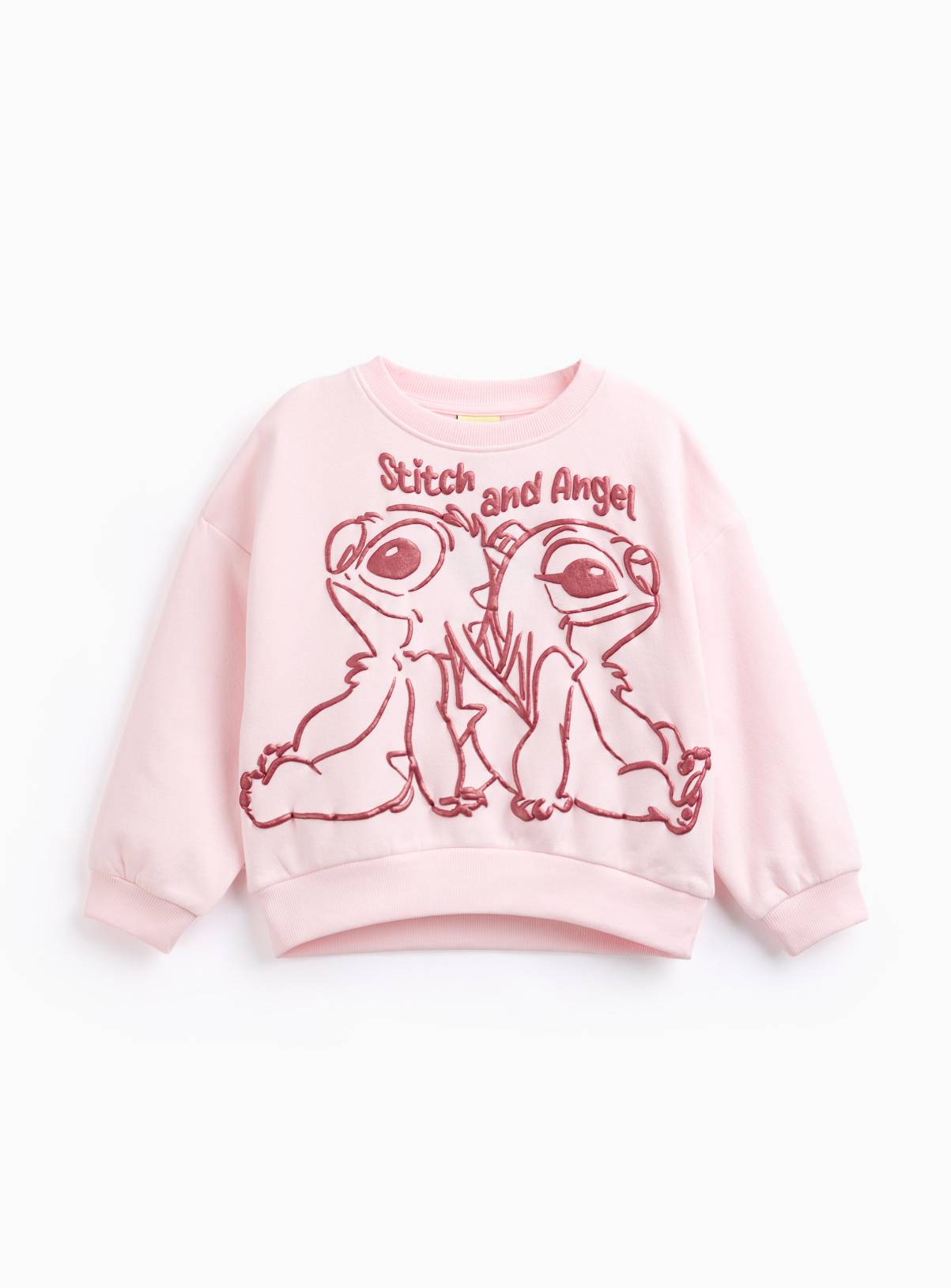 Pink Stitch & Angel Sweatshirt 9 years - Image 1