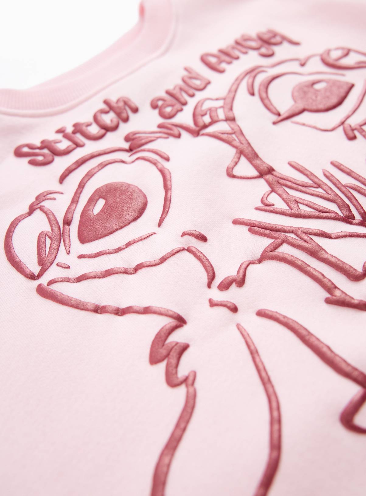 Pink Stitch & Angel Sweatshirt 9 years - Image 2