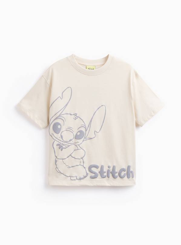 Cream Stitch Graphic T Shirt 7 years