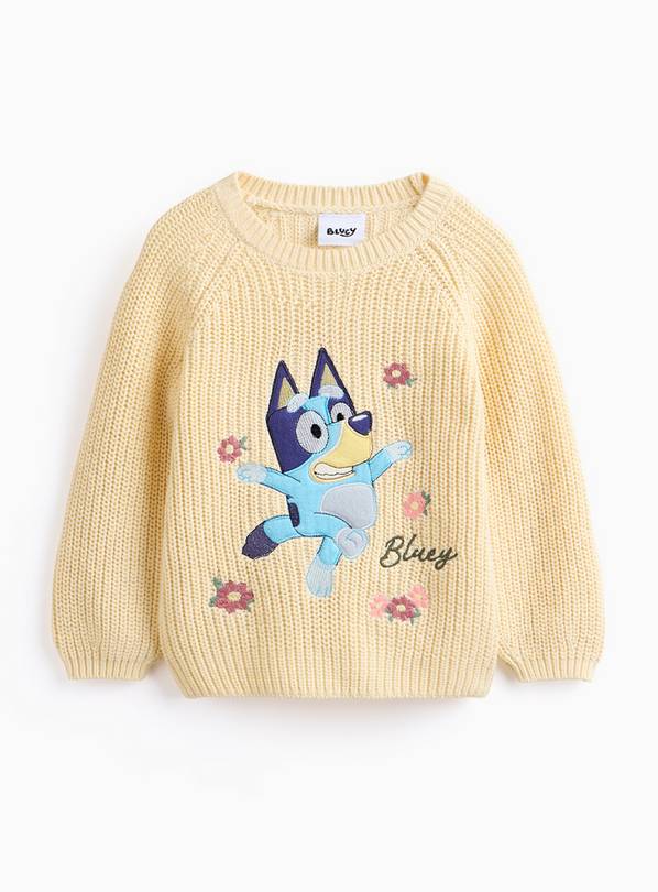 Yellow Bluey Knitted Jumper 3-4 years