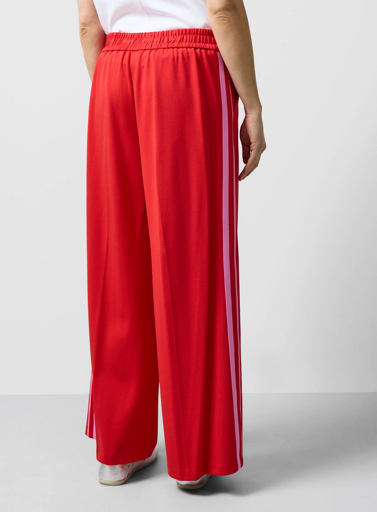 Red Ponte Side Stripe Co-ord Trousers 24 - Image 4