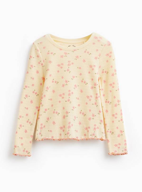 Floral Pointelle Long Sleeve Top 1-2 years