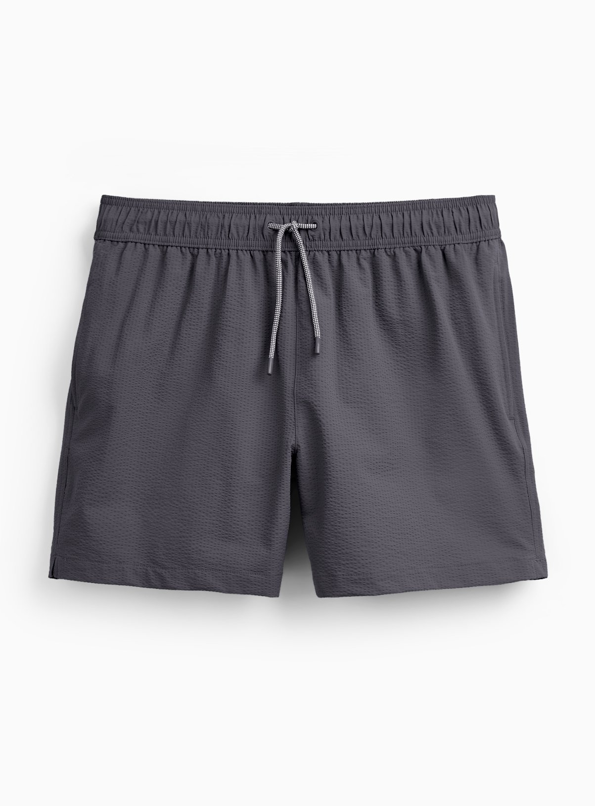 Grey Seersucker Woven Swimming Shorts M - Image 2 thumbnail