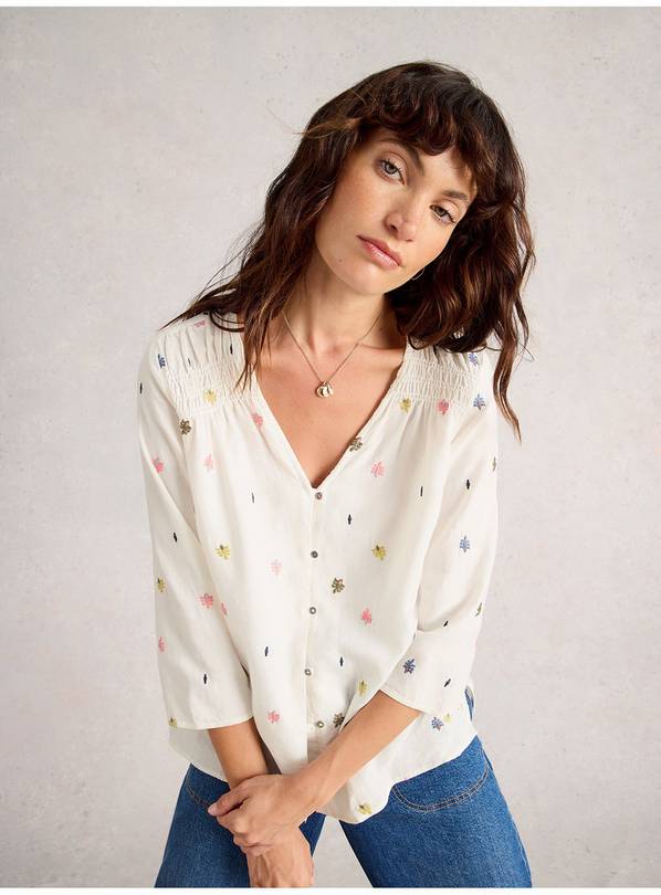WHITE STUFF Rae Organic Cotton Top 12