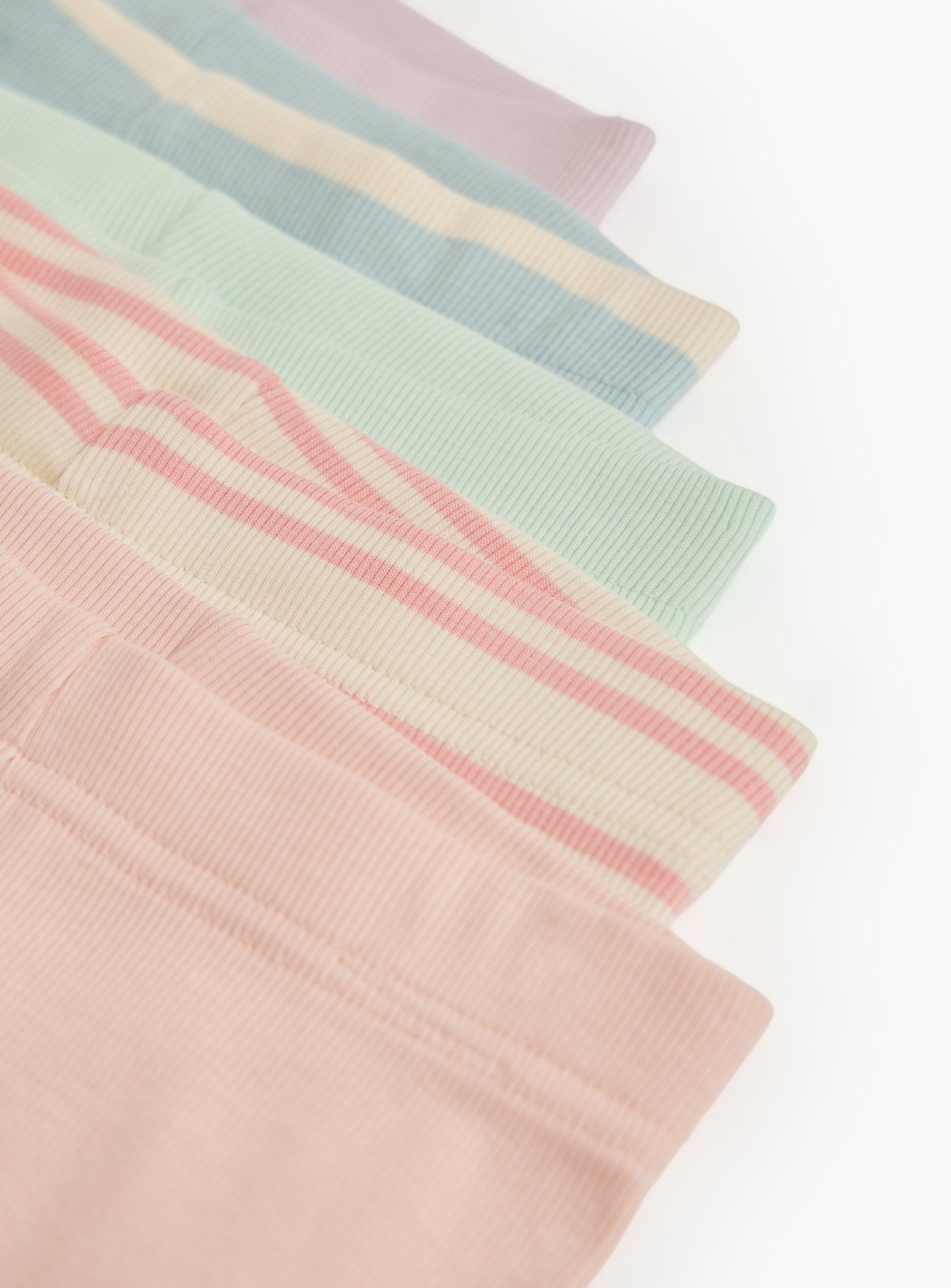 Multicoloured Striped Cycling Shorts 5 Pack 11 years - Image 2 thumbnail