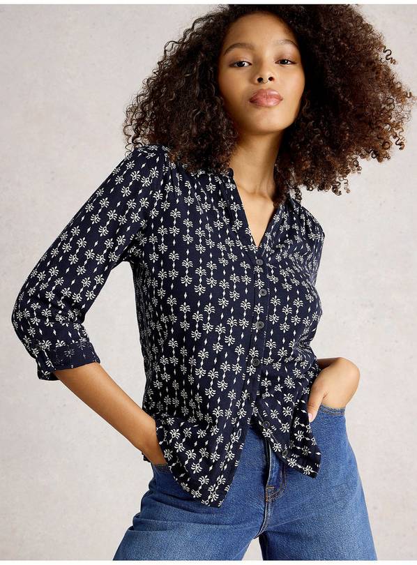 WHITE STUFF Annie Jersey Shirt 10