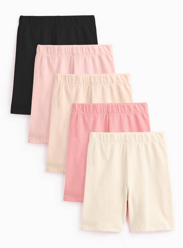 Pink Cycling Shorts 5 Pack 7 years