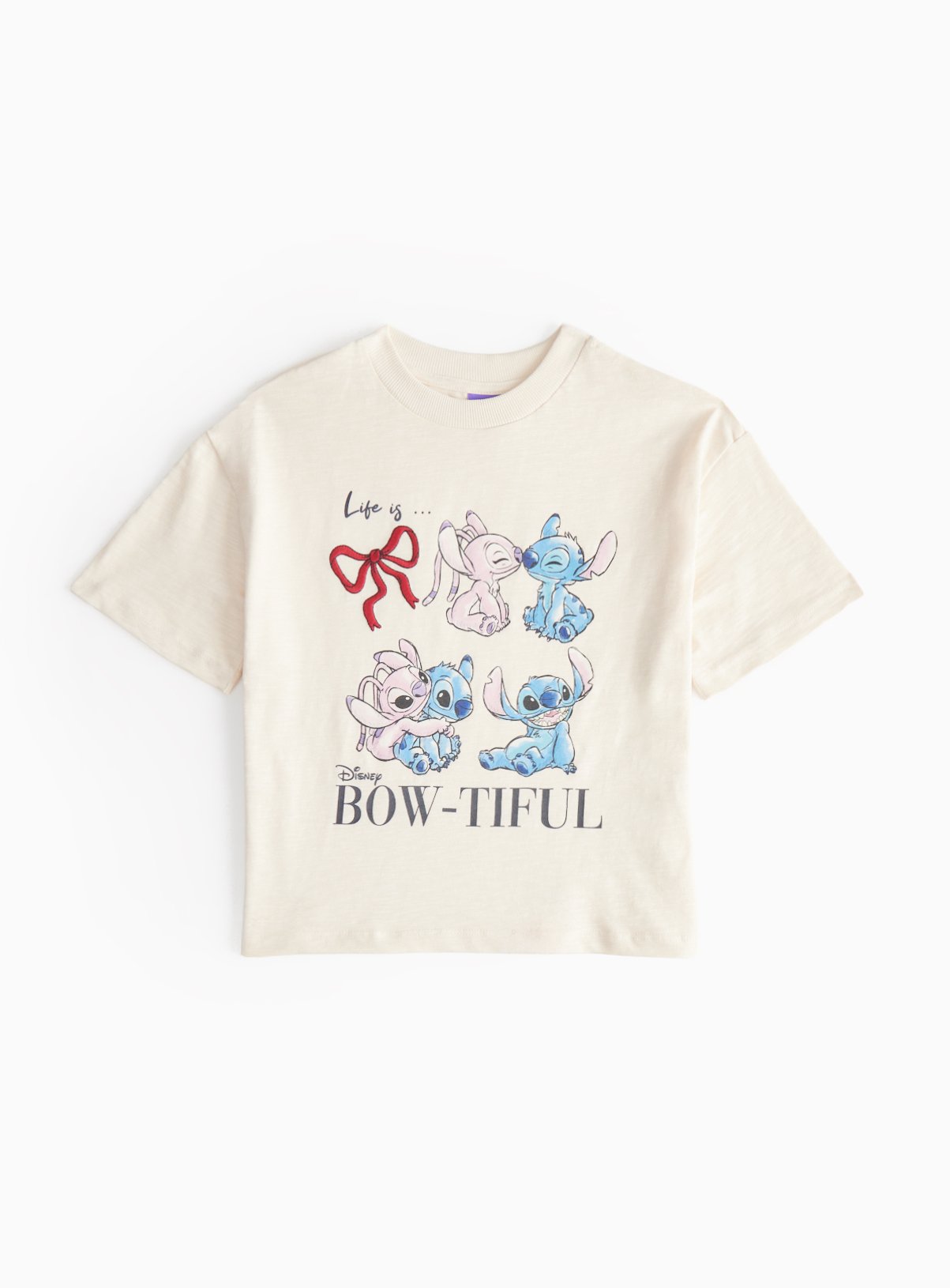 White White Disney Stitch Character Print T-Shirt (10 Years) - Disney by Sainsbury's