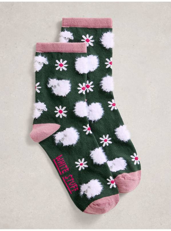 WHITE STUFF Fluffy Ankle Sock 3-5