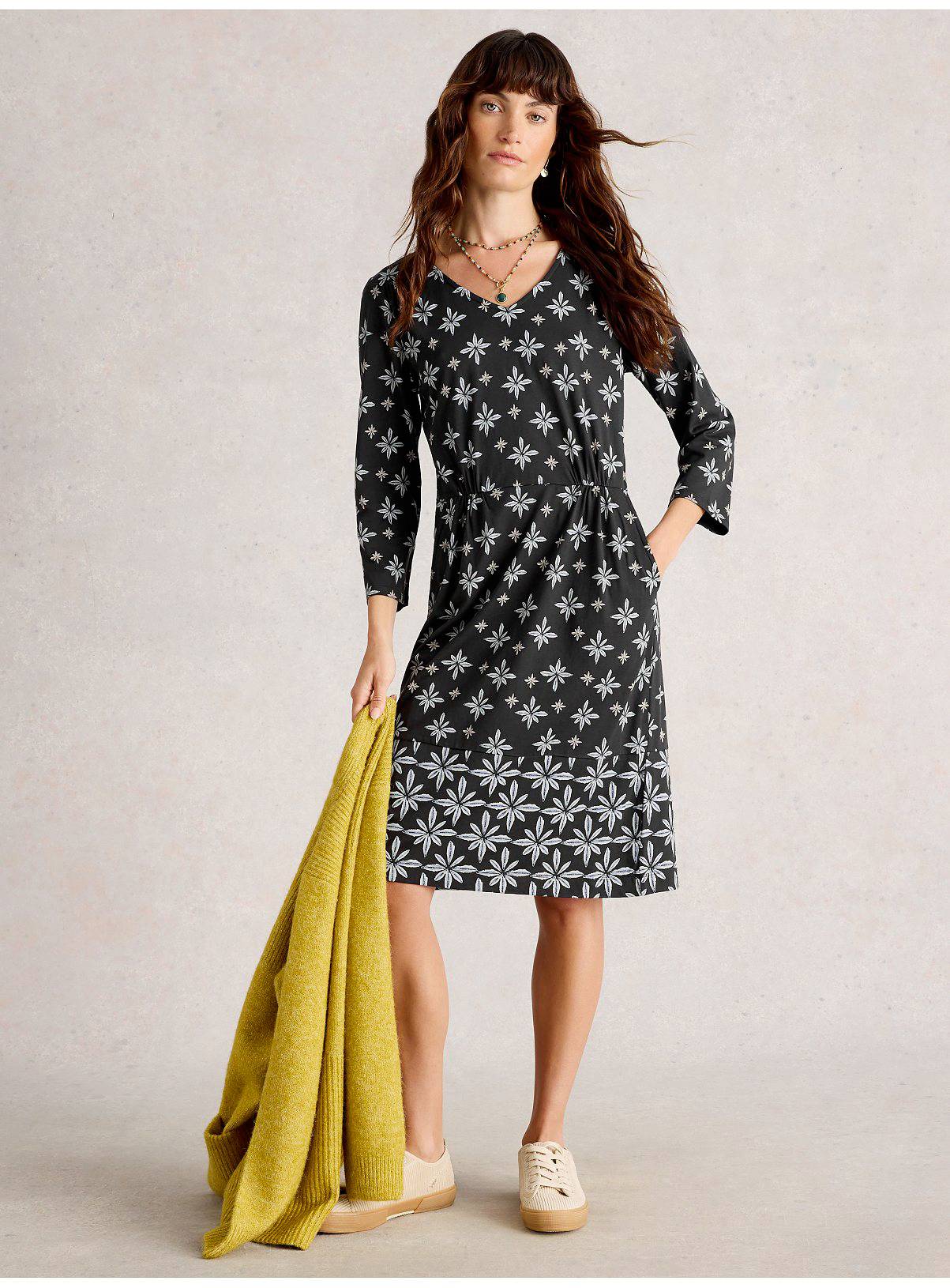 WHITE STUFF Tallie Jersey Dress 10 - Image 3