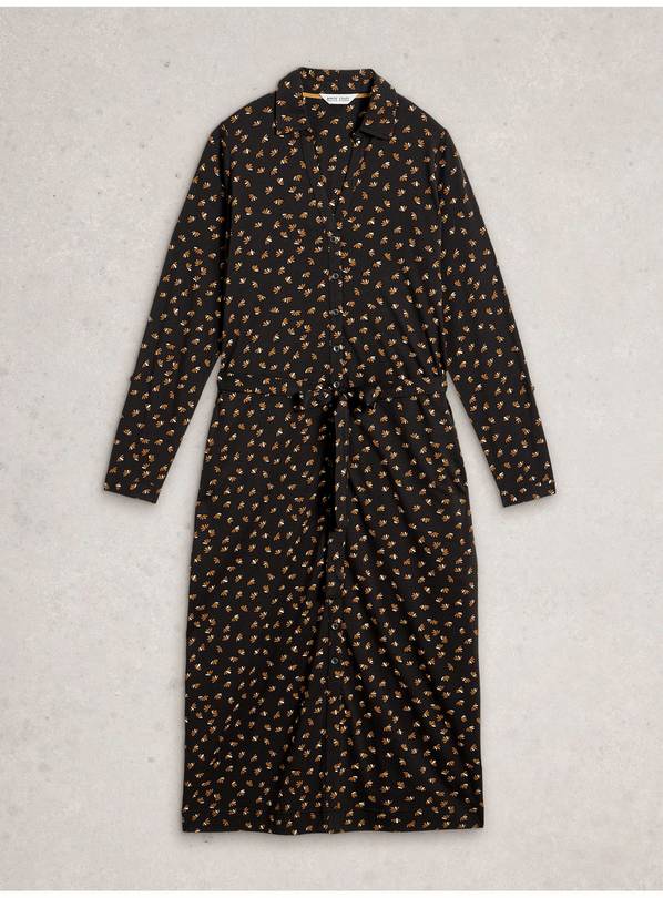 WHITE STUFF Annie Jersey Shirt Dress 8