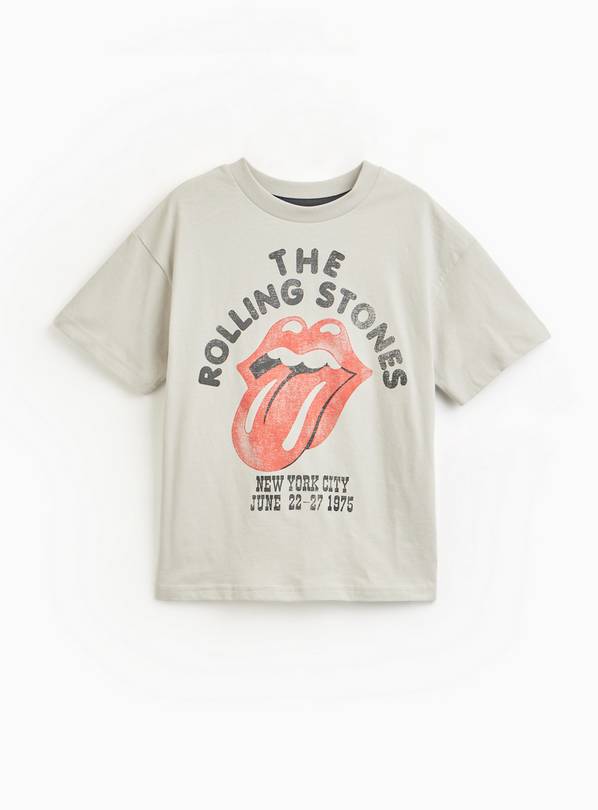 Grey Rolling Stones Band Graphic T-Shirt 5 years