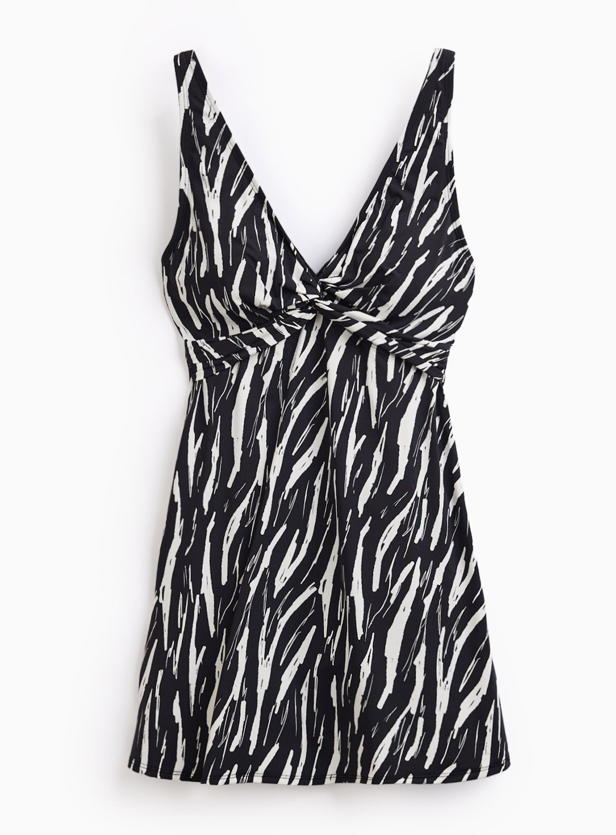 Mono Print Twist Front Detail Swimdress 22 - Image 3 thumbnail