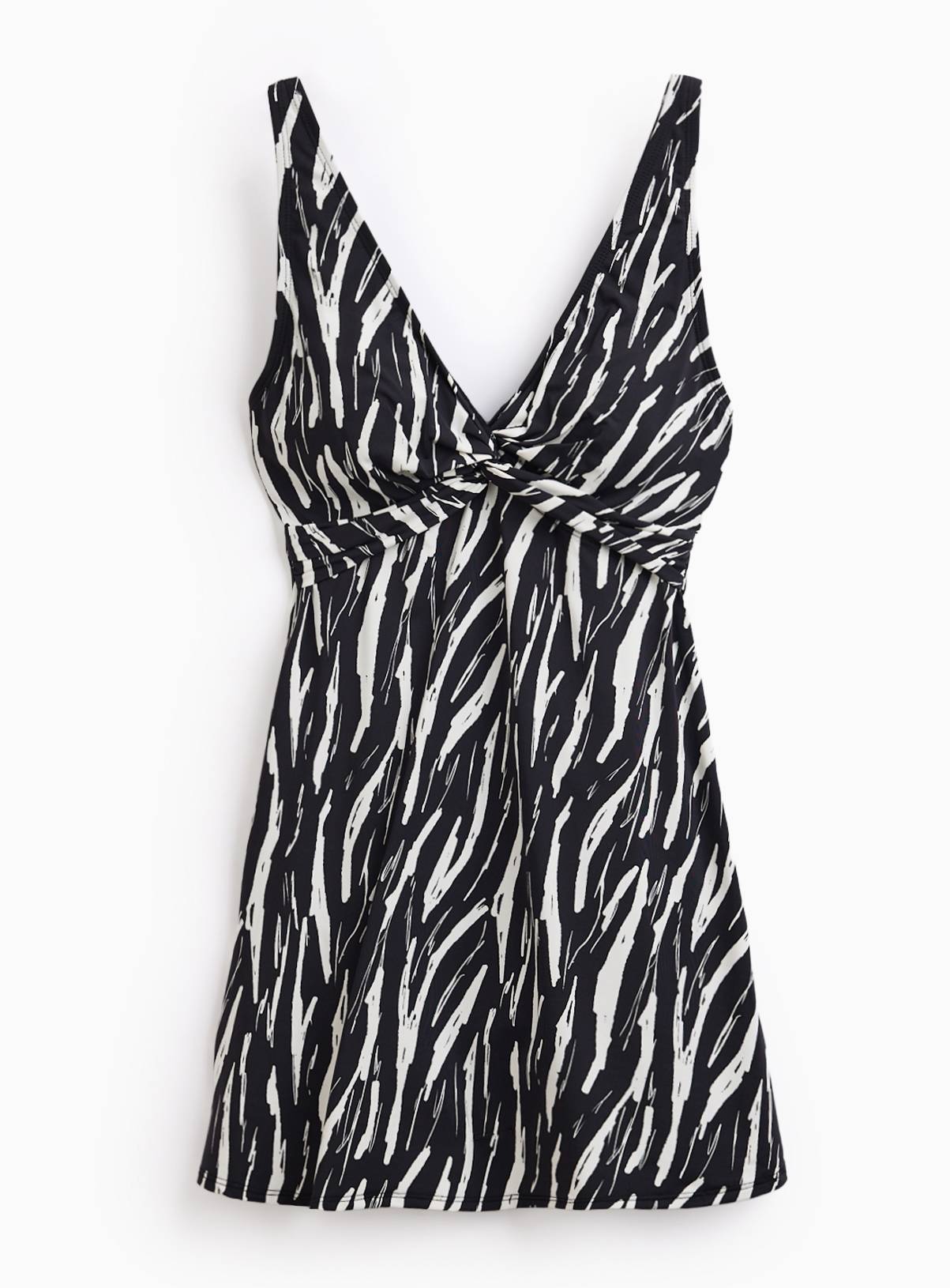 Mono Print Twist Front Detail Swimdress 22 - Image 3