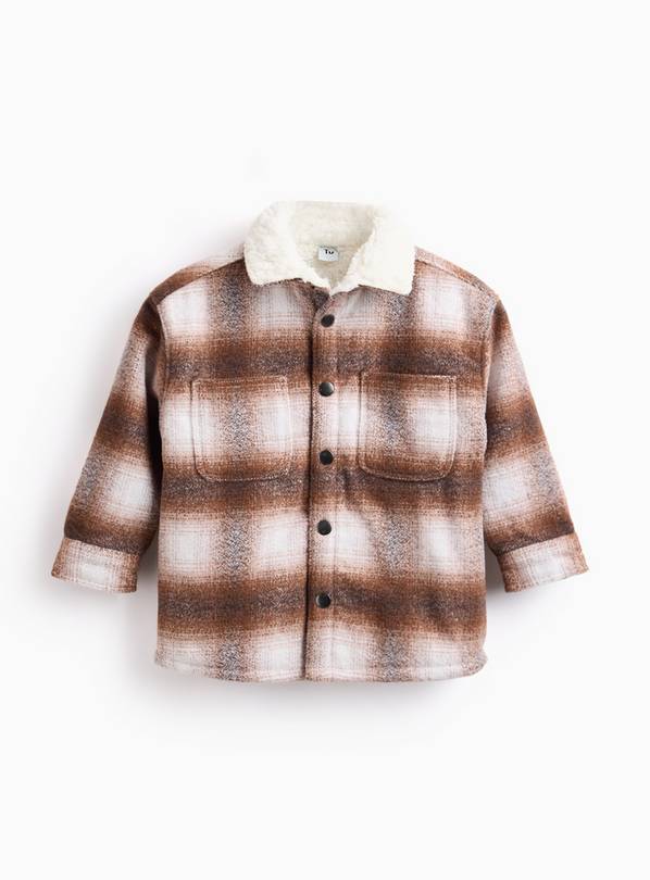 Brown Blur Checked Shirt 2-3 years