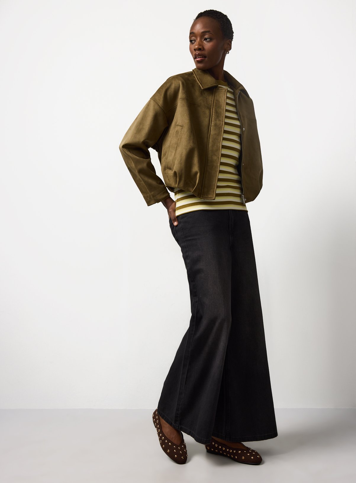 The Khaki Bubble Hem Jacket XL - Image 2 thumbnail