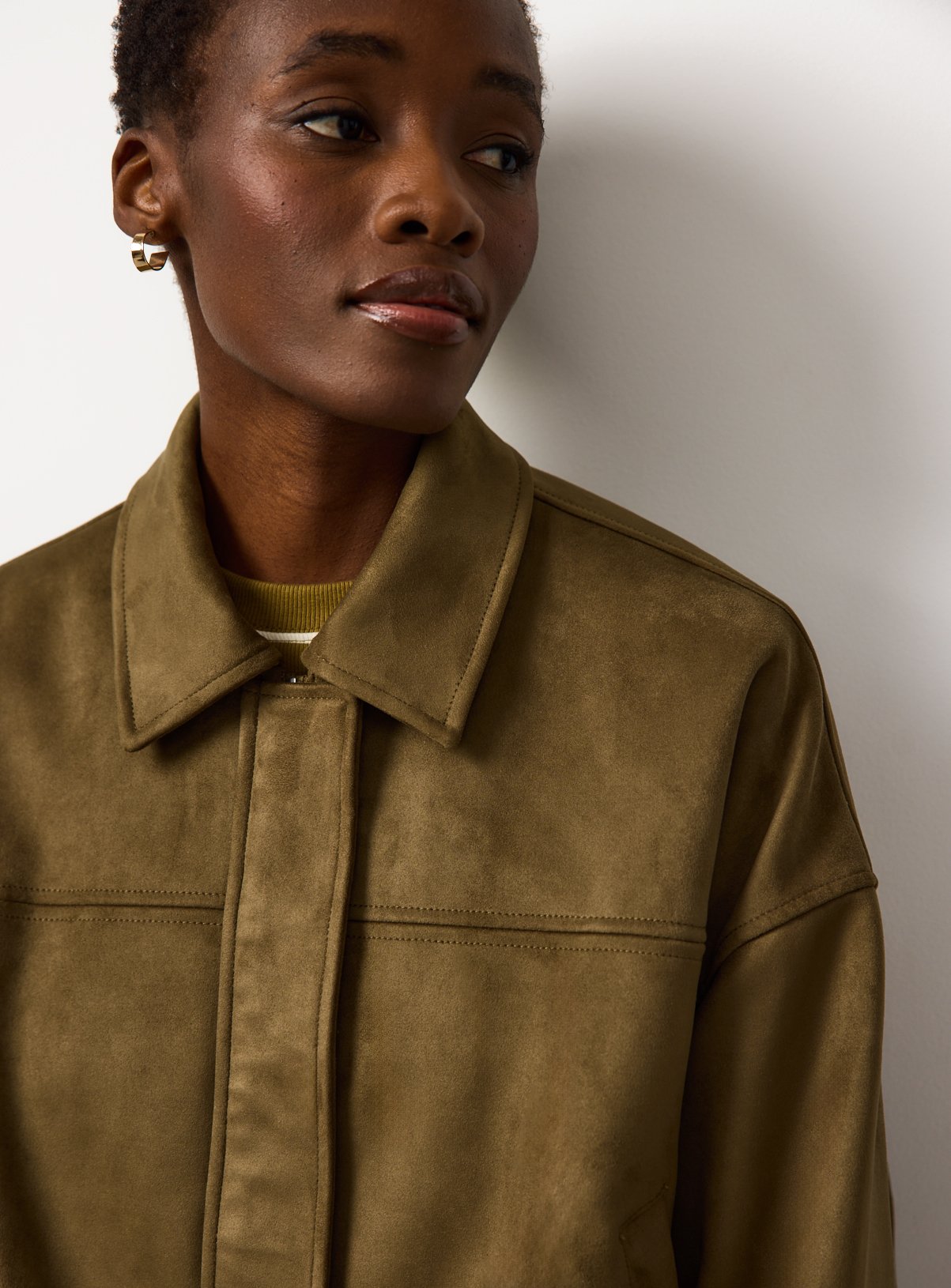 The Khaki Bubble Hem Jacket XL - Image 3 thumbnail