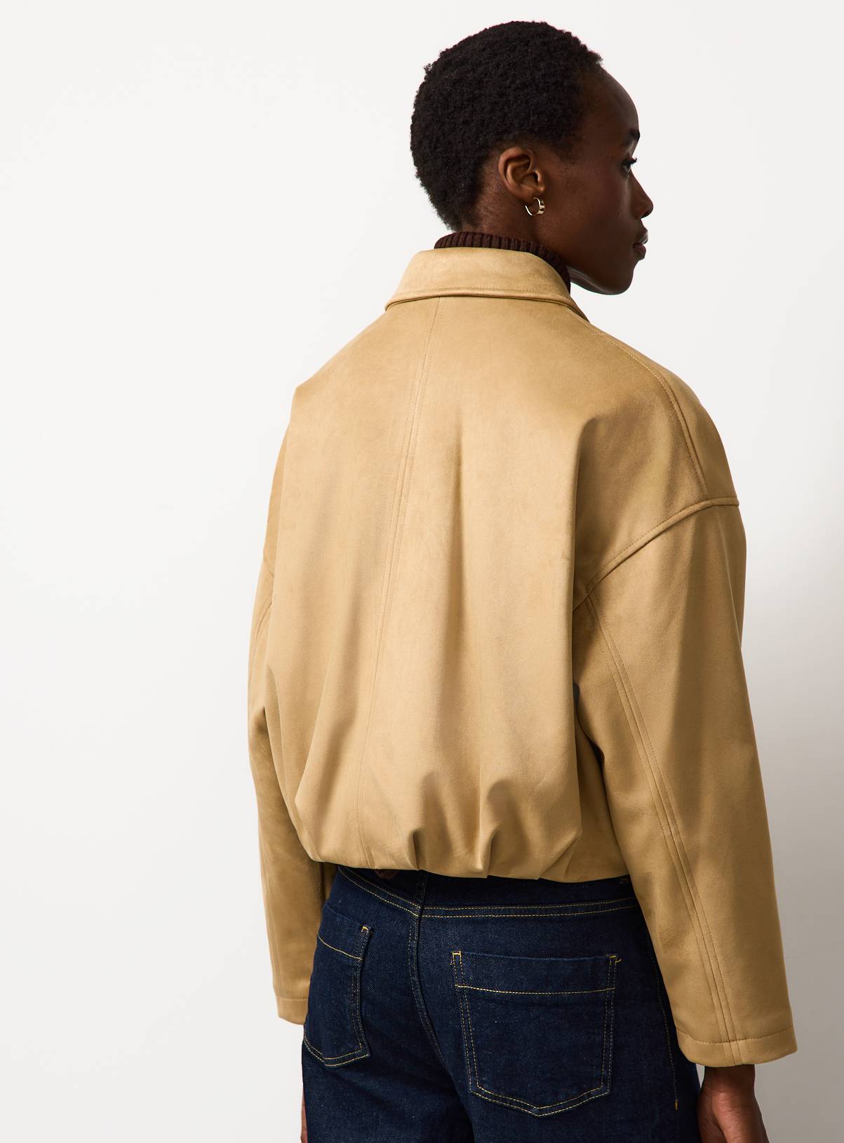 The Tan Bubble Hem Jacket XL - Image 4
