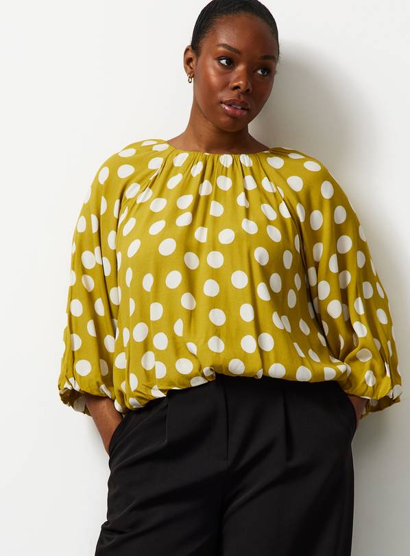 Yellow Sartorial Bubble Hem Blouse 6